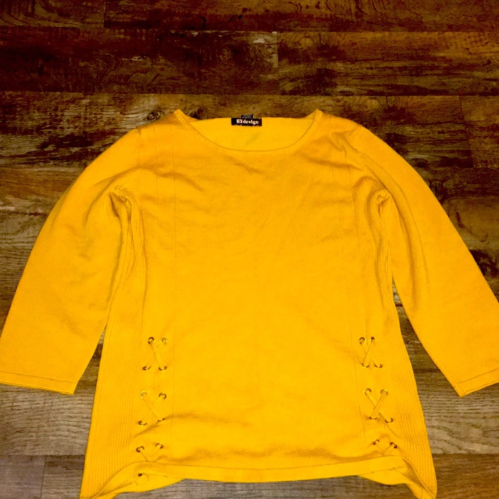 Yellow long sleeve shirt